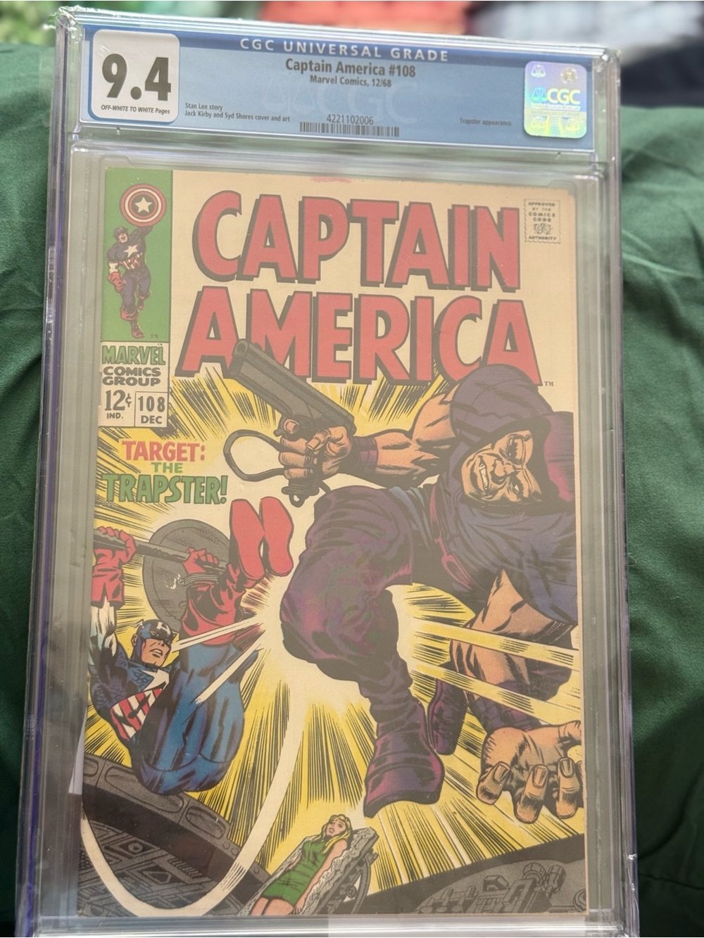 🔥Captain America #108 Vintage near mint slab !!🔥